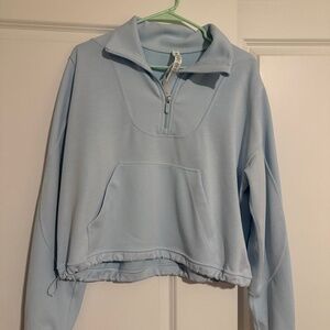 Lululemon brushed softstreme ribbed half zip